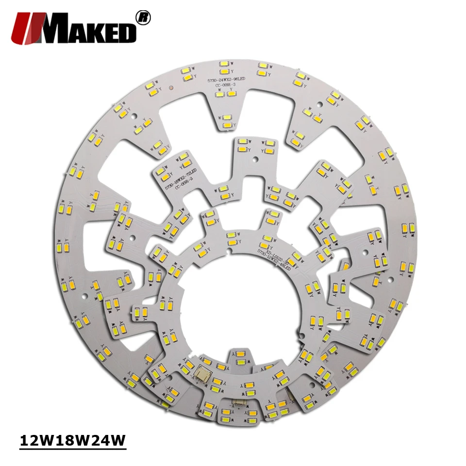 Square Round plate LED module 12w 18w 24w Replace Ceiling lamp light retrofit