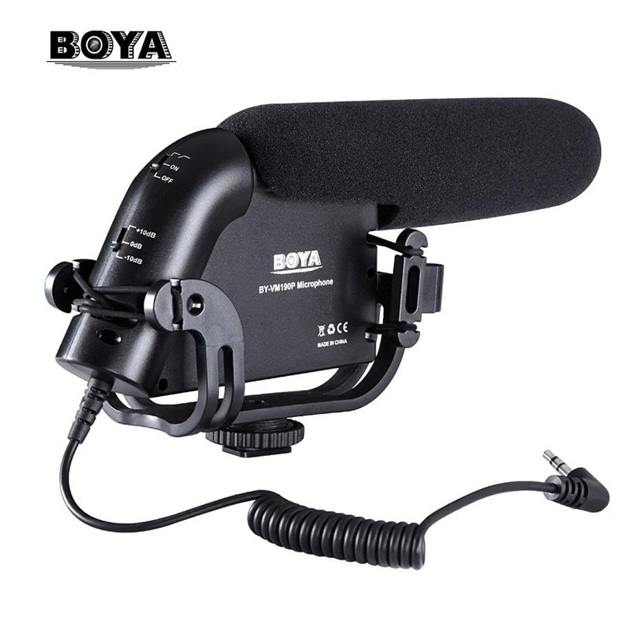 

BOYA BY-VM190P Camera Stereo Video Condenser Shortgun Microphone for Canon Nikon Pentax DSLR Camera Camcorder
