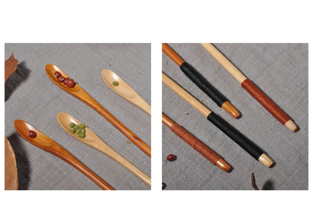 Деревянная Ложка Вилка бамбуковая кухня, кухонная утварь инструменты суп-Чайная ложка посуда Новое поступление, горячая распродажа