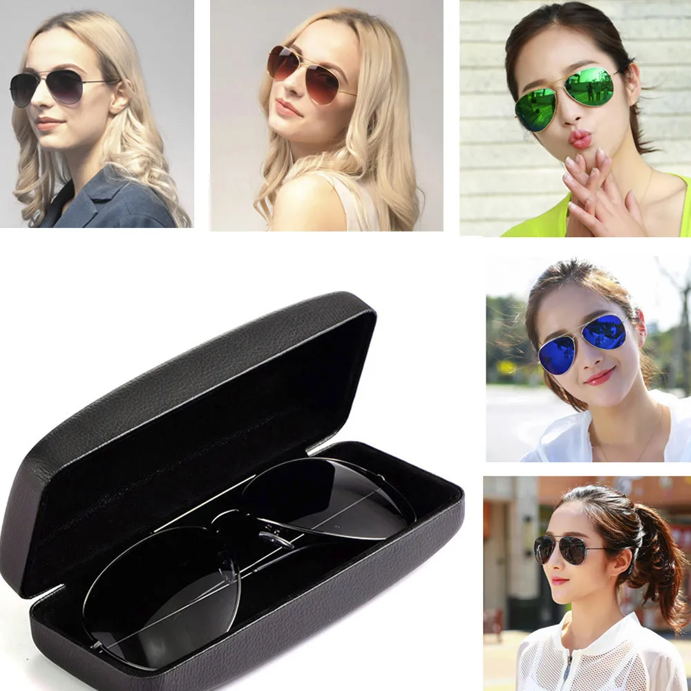 Sunglasses Case PU Spectacles Storage Box Rectangle Eyeglasses
