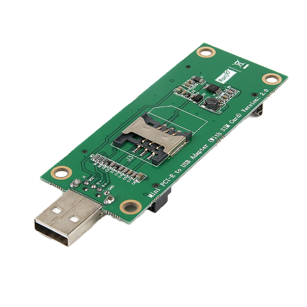 MagiDeal Mini PCIe WWAN Card to USB Adapter with SIM Slot for 3G / 4G Module Tester