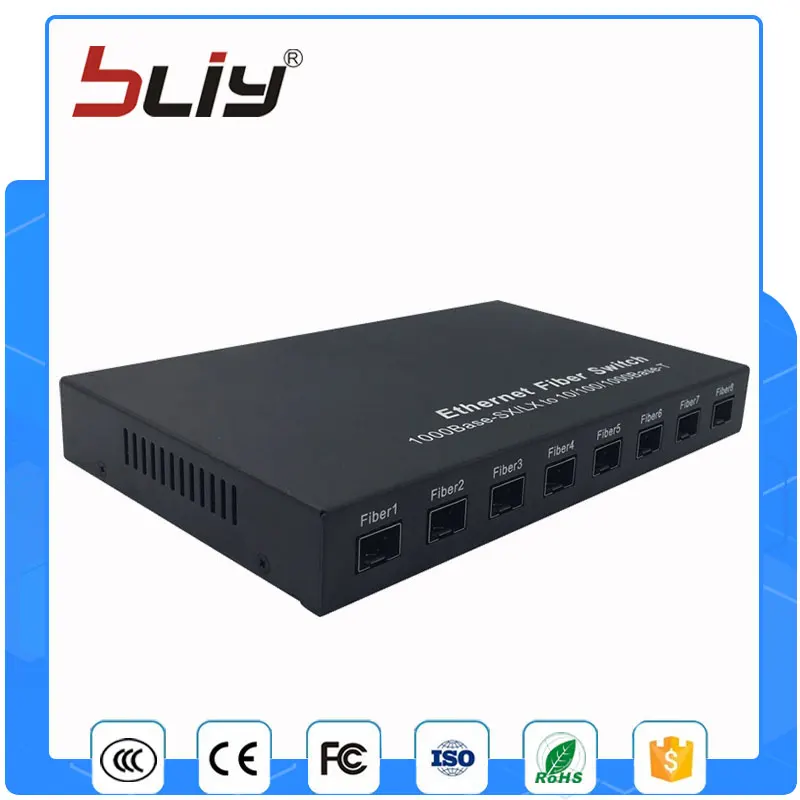 

8G1E 10/100/1000M gigabit sfp media converter 8 port network gigabit ethernet switch