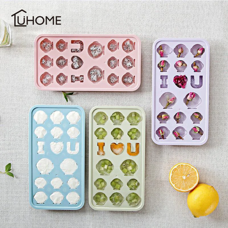 

DIY Creative"I Love U"Ice Cube Mold Penguin Shape Ice Tray Fruit Ice Cube Maker Bar Kitchen Accessories 4 Colors