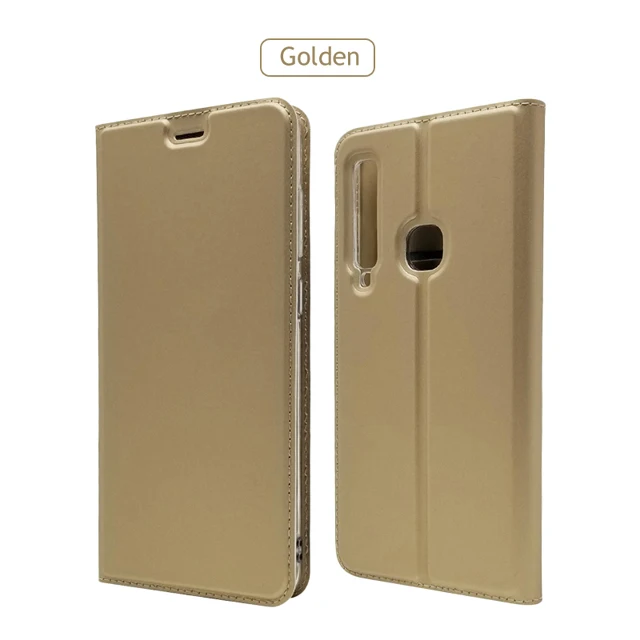 Золотой Для samsung Galaxy A9 A9S чехол-кошелек ZROTEVE Coque для samsung A8 кожаный флип-чехол для Smasung A7 чехол для телефона s - Цвет: Золотой