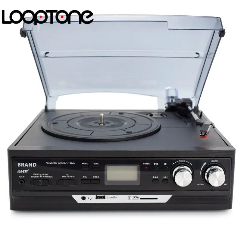 LoopTone 3 Скорость Bluetooth винил LP проигрыватель Проигрыватель Встроенные динамики