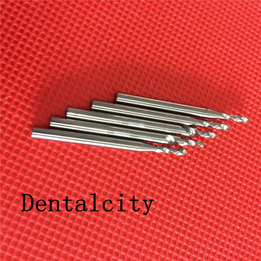 10-Piece Assorted Dental Lab Polisher Drills - Tungsten Carbide Burs, 2.35mm Shank (L04)