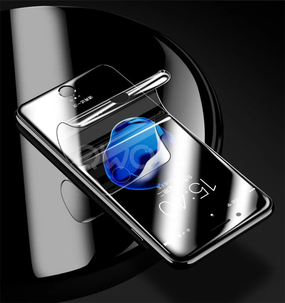 3D Curved Soft Screen Protector For iphone 6 6s 7 8 Plus X 10 Soft Full Protective Film ( Not Glass ) 9