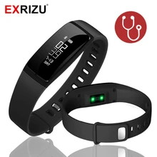 EXRIZU V07 крови Давление смарт-браслет шагомер Фитнес браслет-измеритель пульса Bluetooth беспроводные Смарт Браслет для iOS и Android