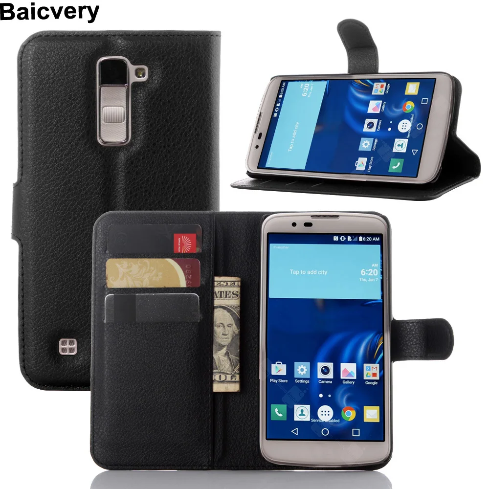Модные стильные чехлы-бумажники из искусственной кожи для LG K10 K430DS K410 M2 чехлы с