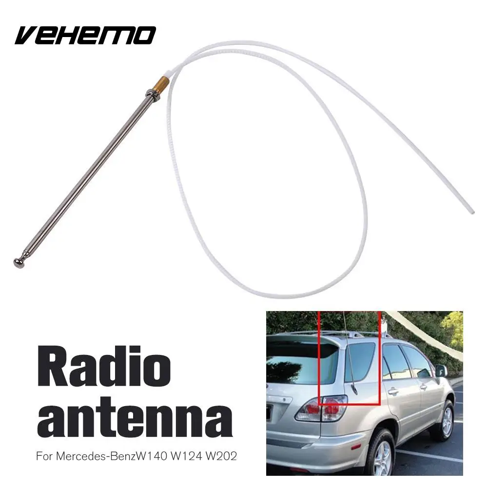VEHEMO Telescopic Car Stying Auto Radio Signal Antenna Pole Rod Aerial