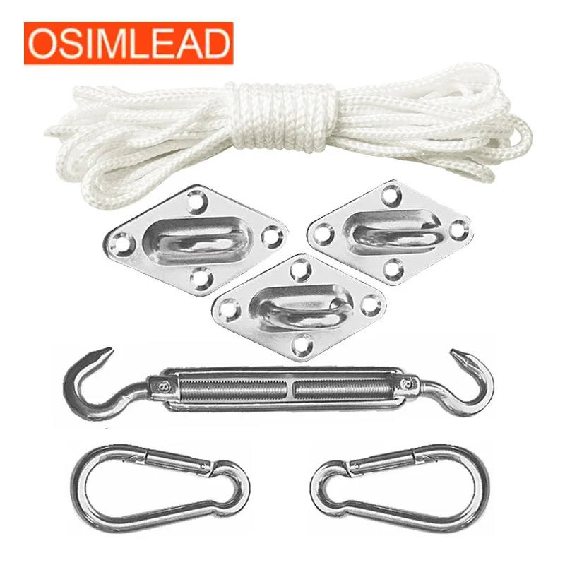 Набор аксессуаров для затемнения паруса поворотный крючок из нержавеющей стали