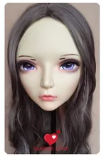 Best Offers (GL074) Sweet Girl Resin Half Head BJD Kigurumi Mask With Eyes Cosplay Anime Role Lolita Mask Crossdress Doll Best Offers (GL074) Sweet Girl Resin Half Head BJD Kigurumi Mask With Eyes Cosplay Anime Role Lolita Mask Crossdress Doll