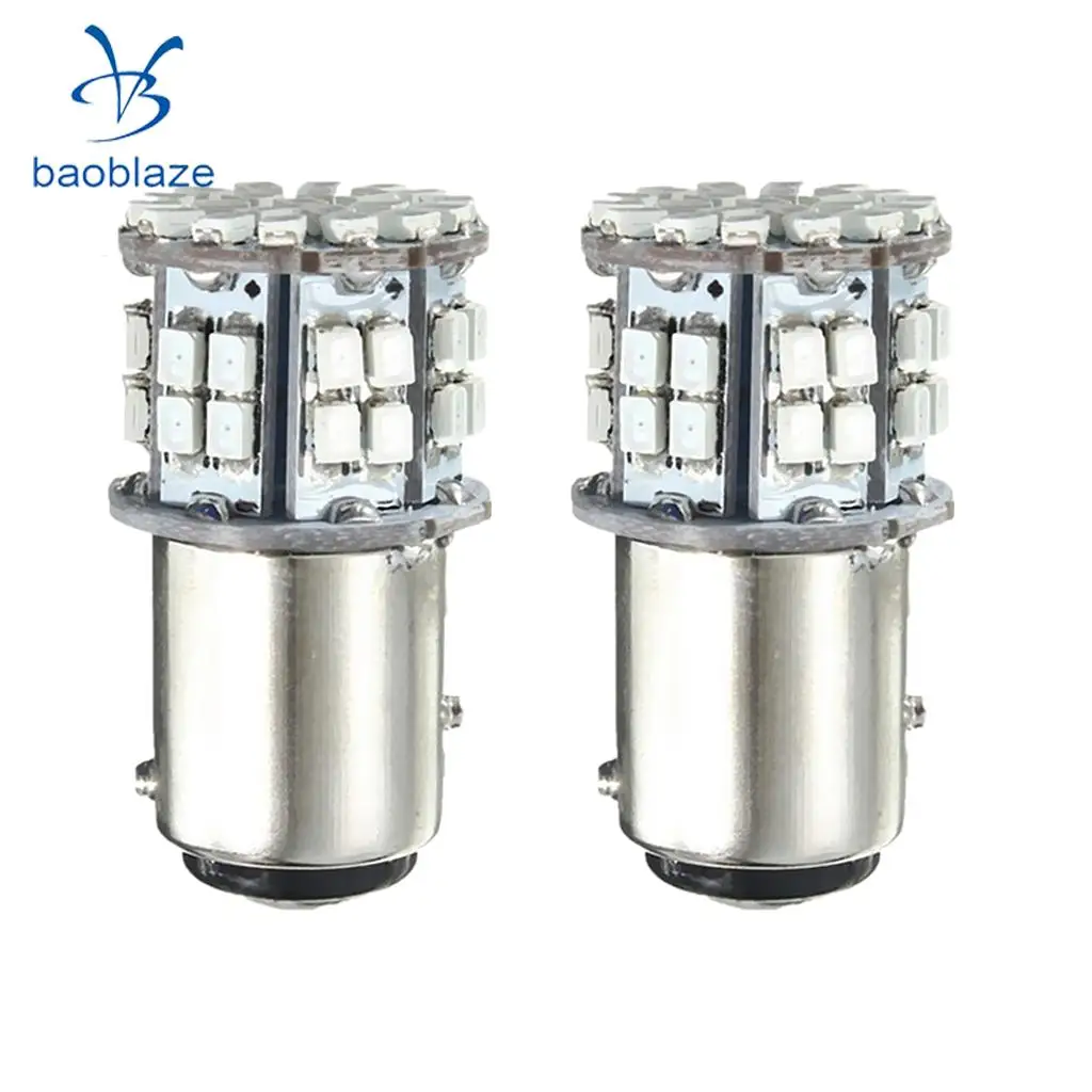 2X 1157 1206 50SMD LED Brake Stop Light Taillight Turn Signal Lamp Bulbs Red