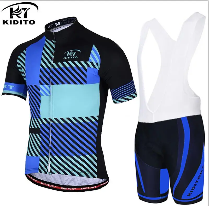 KIDITOKT набор Джерси для велоспорта Забавный Быстросохнущий анти-УФ MTB велосипедный костюм для велоспорта дышащий комплект одежды для горного велосипеда - Цвет: Jersey and Bib Pants