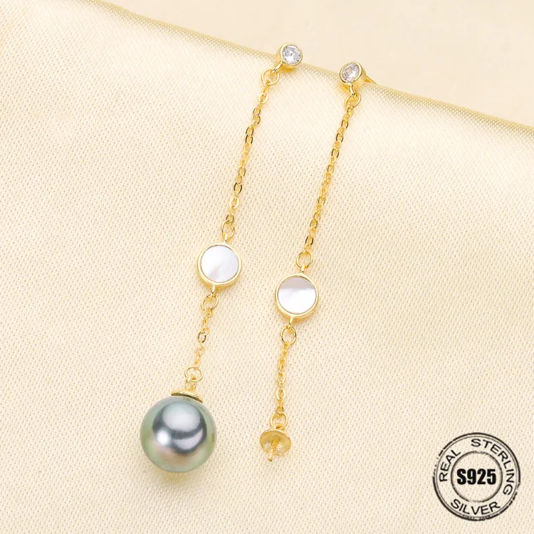 Fashion Pearl Earrings Accessories 925 Sterling Silver