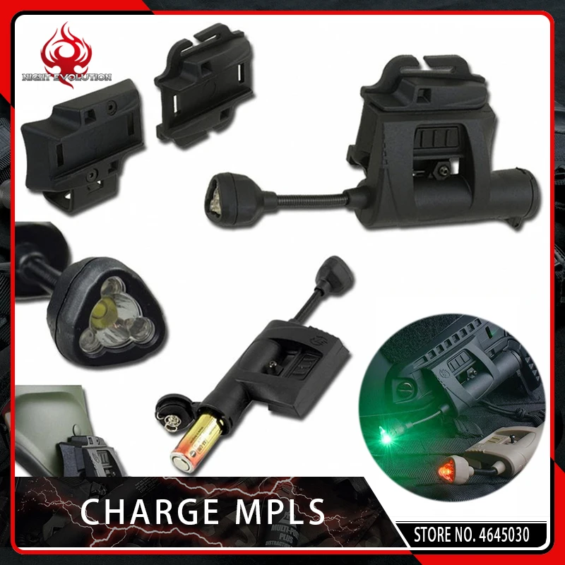 Evolução Noite Farol Cobrar Mpls Capacete Lanterna Iluminação Verde Vermelho Branco ir Laser Caça Militar Tático Luz