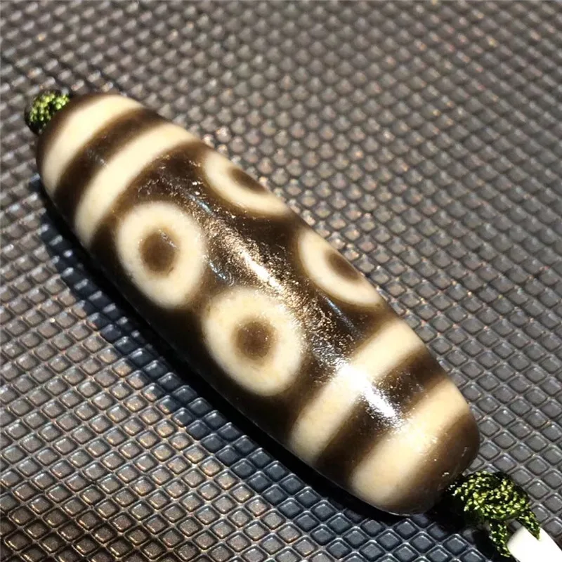 

190615-1 High Oily Weathering Cinnabar Ji Beads Natural Agate Material 8 eyes Patterns Amulet Tibet Dzi Beads Free Shipping