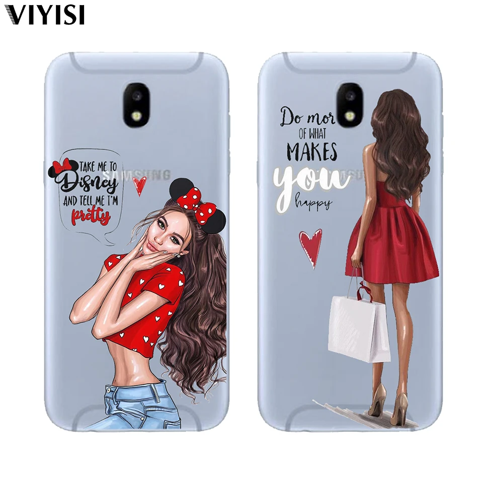 

For Samsung Galaxy S8 case For samsung s10 S6 S7 Edge S9 Plus S10 Lite Cover TPU Christmas Queen Princess Girl Baby Etiu Fundas