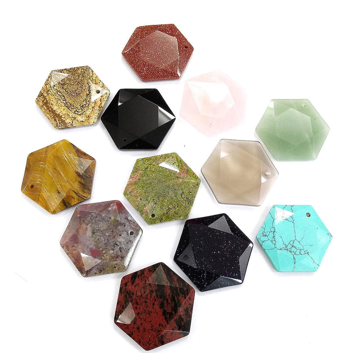Natural Stone Pendants Crystal Agates Necklace Pendant For Jewelry Making Good Quality Size 30mmx34mm | Украшения и аксессуары