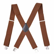 Модные мужские эластичные регулируемые подтяжки для брюк 5 см широкие подтяжки х формы прочные металлические зажимы ремень аксессуары для одежды