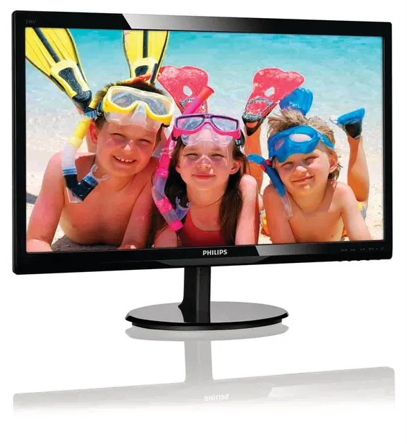 

Philips LCD monitor with SmartControl Lite 246V5LSB/00, 61 cm (24inch), 1920 x 1080 pixels, Full HD, LCD, 5 ms, Black