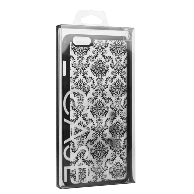

100 pcs Personalized Customize Phone Case Packaging Box for iPhone Samsung HTC LG Phone Case Universal PVC Clear Gift Package