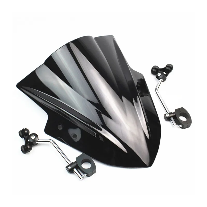 Мотоцикл ветровые стекла ветрового стекла дефлектор для SUZUKI GSX1000S GSR750 V-strom 650 1000 DL1000 SV650 - Цвет: Черный
