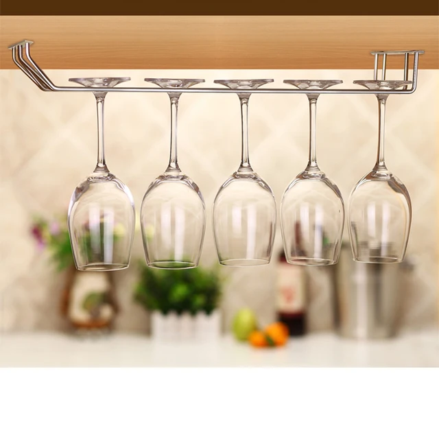 Wine cup wine glass holder Hanging Drinking Glasses Stemware Rack Under