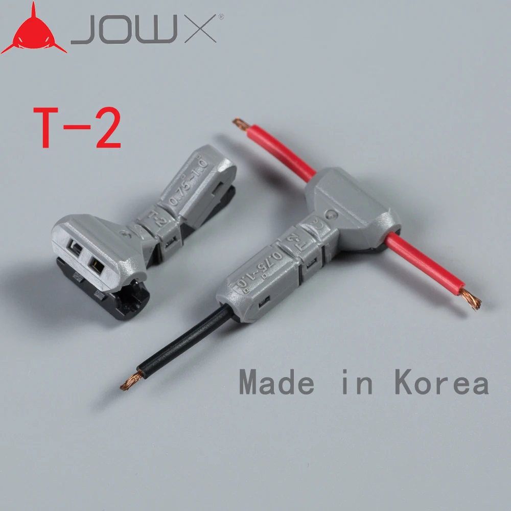 JOWX Φ 10 шт. 18AWG 0 75 кв. мм Автомобильные разъемы клеммы не отклеиваемые Т образный