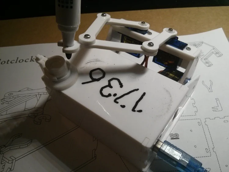 

Plotclock Box Version Robotic Clock Writes The Time with A Marker Smart Plot Clock DIY Robot with UNO Drawing Robot Boring Clock