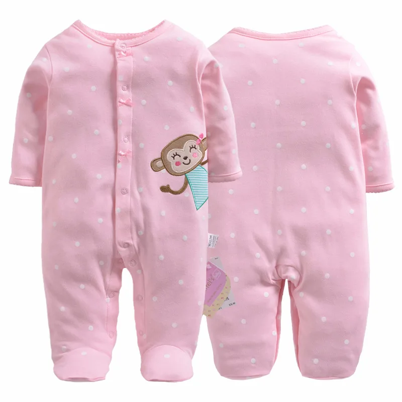 2018 pijamas de bebé niños mono de dibujos animados mapache bebés bebé Niñas Ropa mono 2018 pijamas de bebé niños mono de dibujos animados mapache bebés bebé Niñas Ropa mono