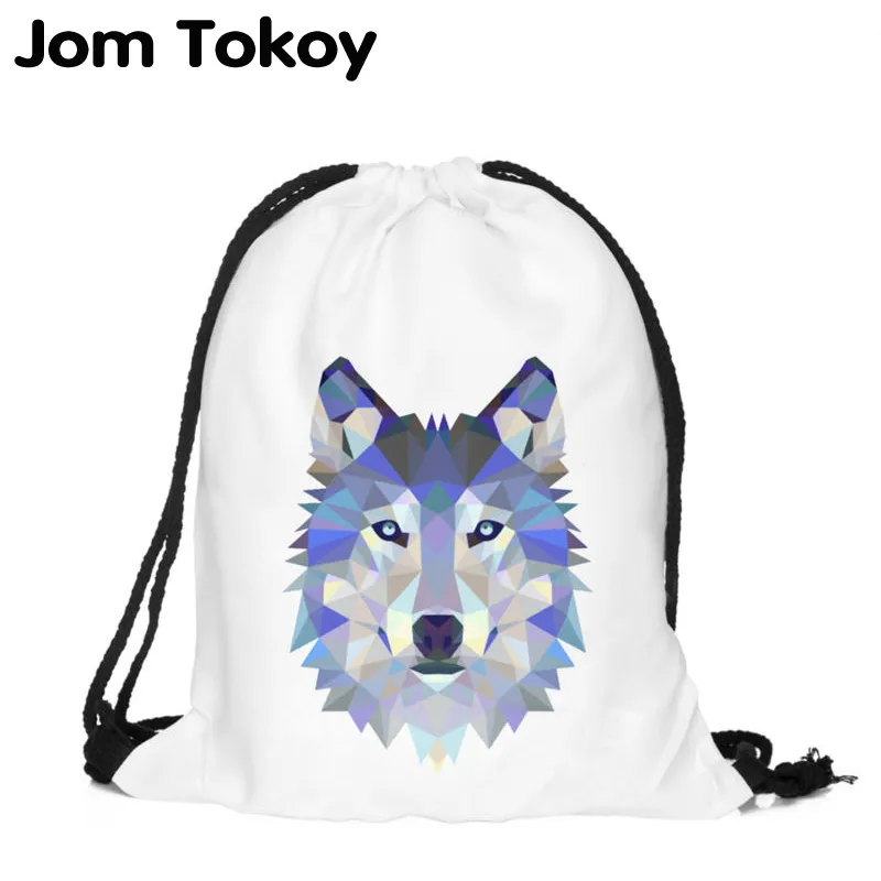 Polygon wolf 3D Printing Fashion Women Party Bolsa Feminina Drawstring Bag Travel Backpack Mochila Man's Bags Polygon wolf 3D Printing Fashion Women Party Bolsa Feminina Drawstring Bag Travel Backpack Mochila Man's Bags