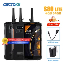 DOOGEE-Walkie-talkie S80 IP68/IP69K, móvil con carga inalámbrica, NFC, 10 080 mAh, 12 V, 2 A, 5,99 FHD, Helio P23, ocho núcleos, 6 GB, 64 GB, 16,0 MP