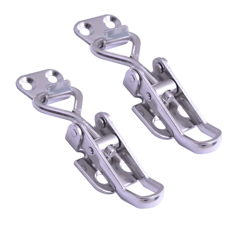 2pcs 304 Stainless Steel Adjustable Toggle Latch Catch Buckle Handle Toggle Catc
