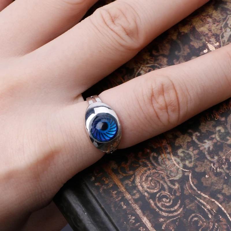 

Magic Eye Shape Color Change Mood Ring Emotion Feeling Temperature Rings