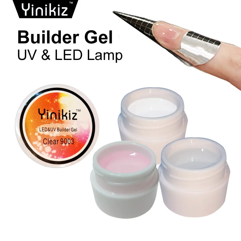 Yinikiz Flse Nail UV Builder Gel Transparent Clear Nail Art Manicure