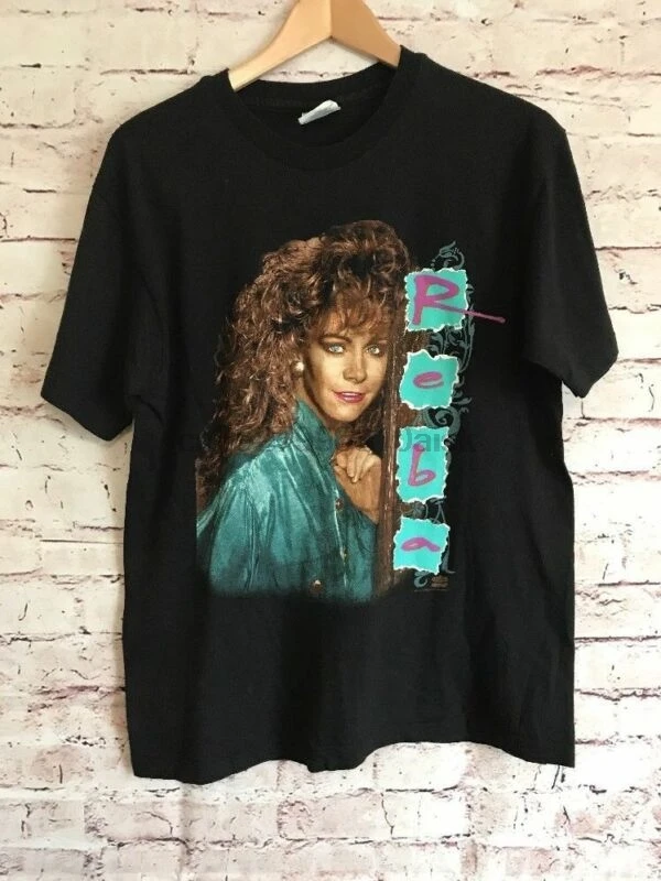 Горячая редкая VTG Reba McEntire тур футболка один шов новый топ с перепечаткой|Футболки|