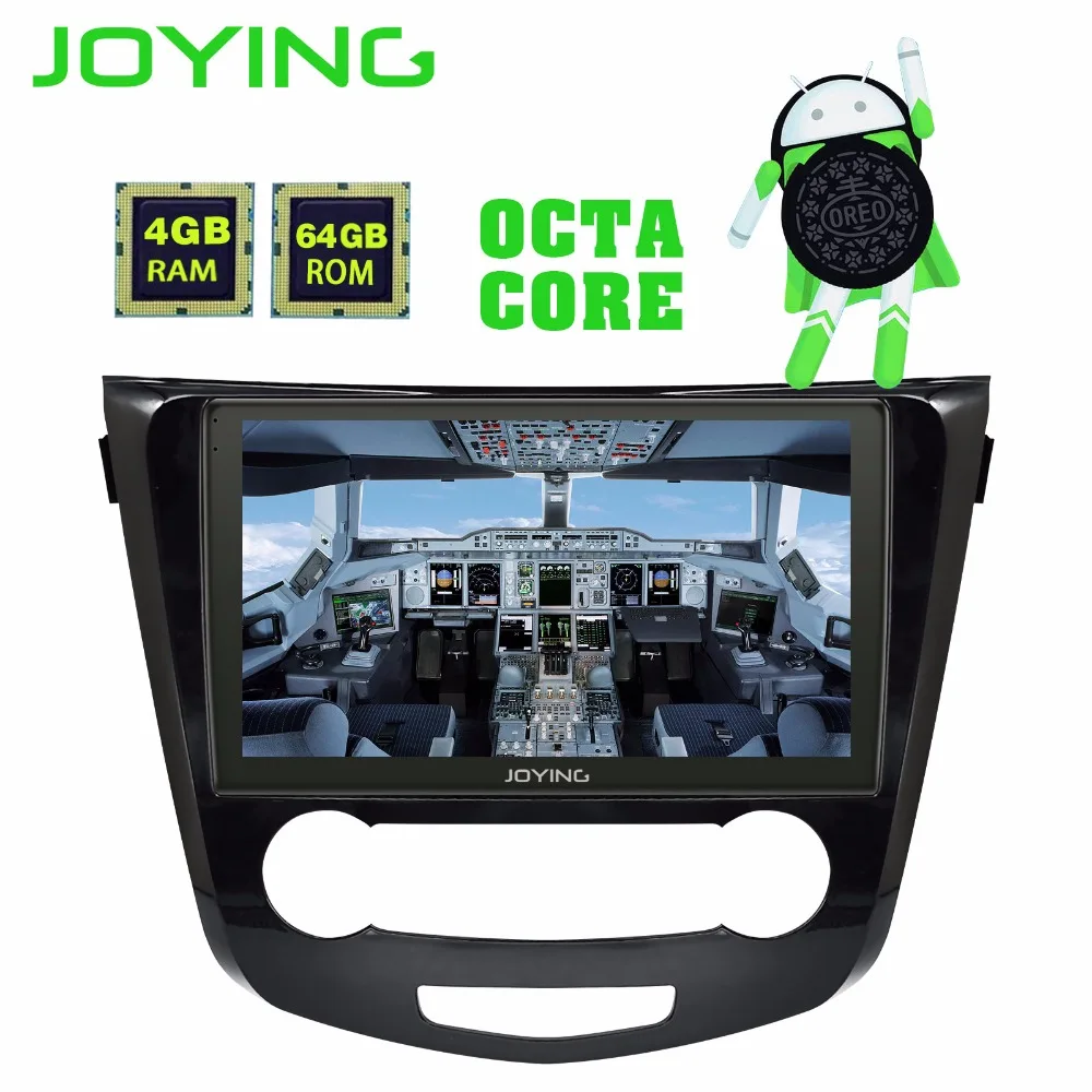 

JOYING Android 8.1 2 din car multimedia player GPS Navigation video output tape recorder 10.1 IPS screen for Nissan Qashqai 2015