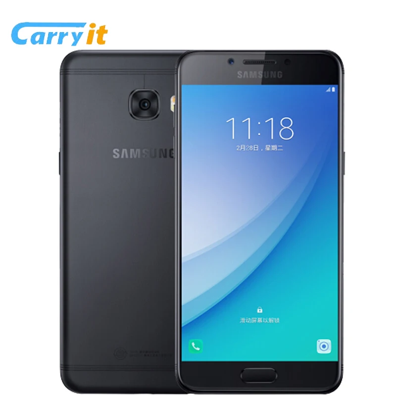 Оригинальный Samsung Galaxy C5 Pro 2017 C5010 64 г Snapdragon MSM8953 Octa core 5.2 'ɿHD отпечатков пальцев