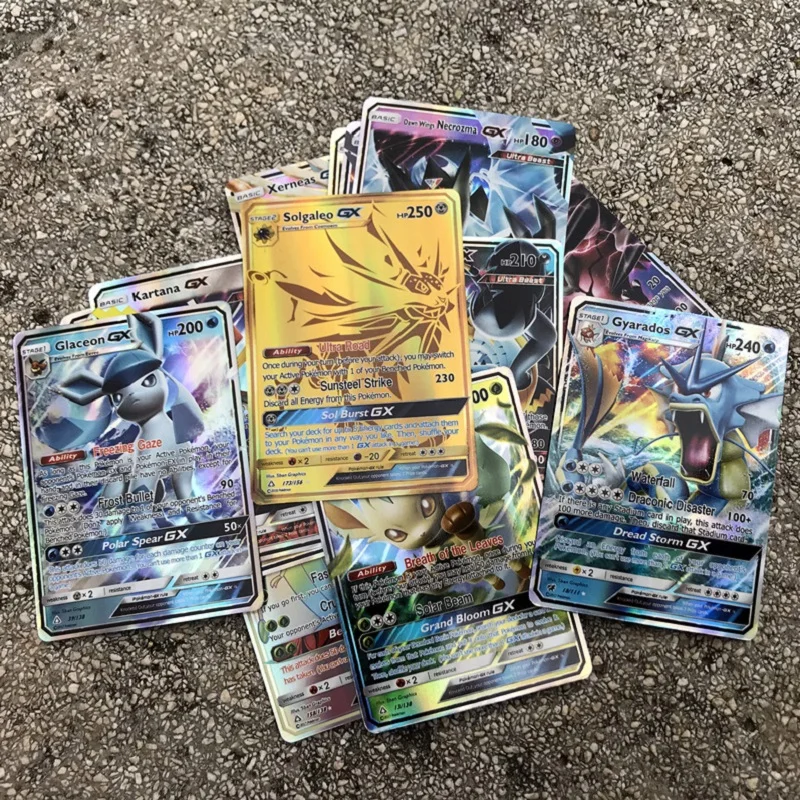 200 Pcs GX MEGA Shining Cards Game Battle Carte 100pcs Trading Cards Game Children Toy