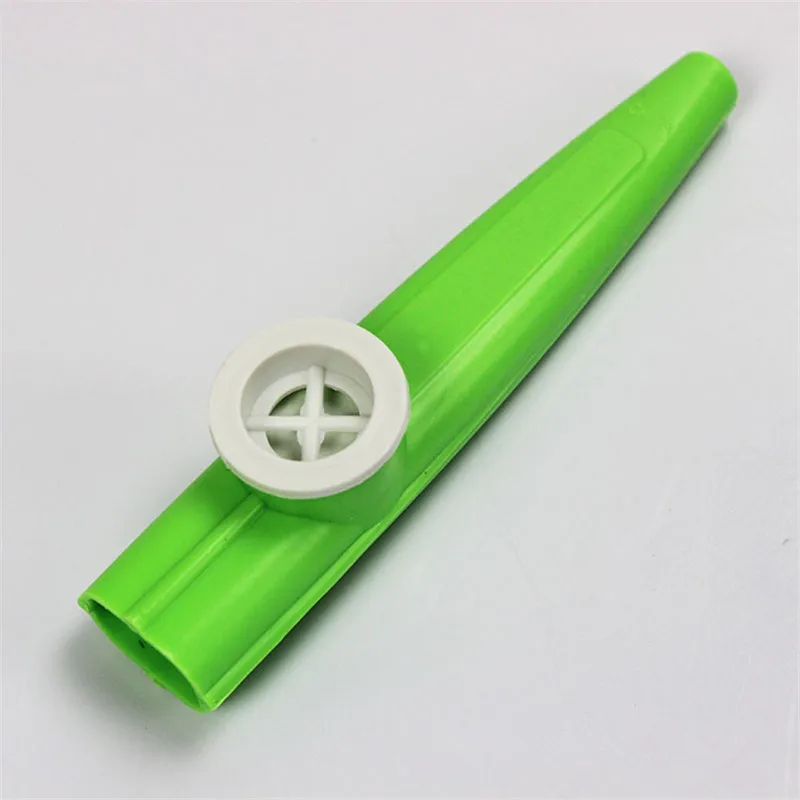 Zebra película de papel de plástico de Color aleatorio Kazoo para niños, instrumento Simple de Harmonica, instrumentos de viento de madera, flauta de Kazoo