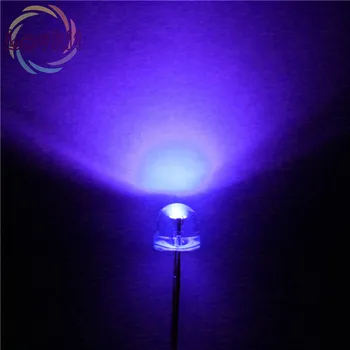 

100PCS 5mm straw hat super bright Purple light-emitting diode DIP LED astigmia Wholesale Retail