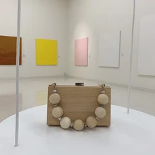 Женские сумки-мессенджеры, деревянная Сумка-клатч, элегантные сумки на плечо для банкета, Деревянные сумки на цепочке, клатч на застежке, женские вечерние сумки