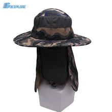 Goexplore Открытый Спорт Пешие прогулки солнцезащитная Кепка лицо шеи крышка рыболовный охотничий походный камуфляж 360 градусов Солнцезащитная крышка