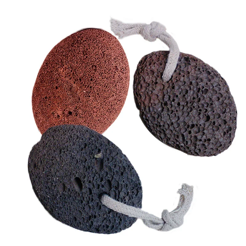 

Natural Paddle Cushion Massage Brush Earth Lava Pumice Stone Remove Dead Skin Foot Massage SPA HJL2017