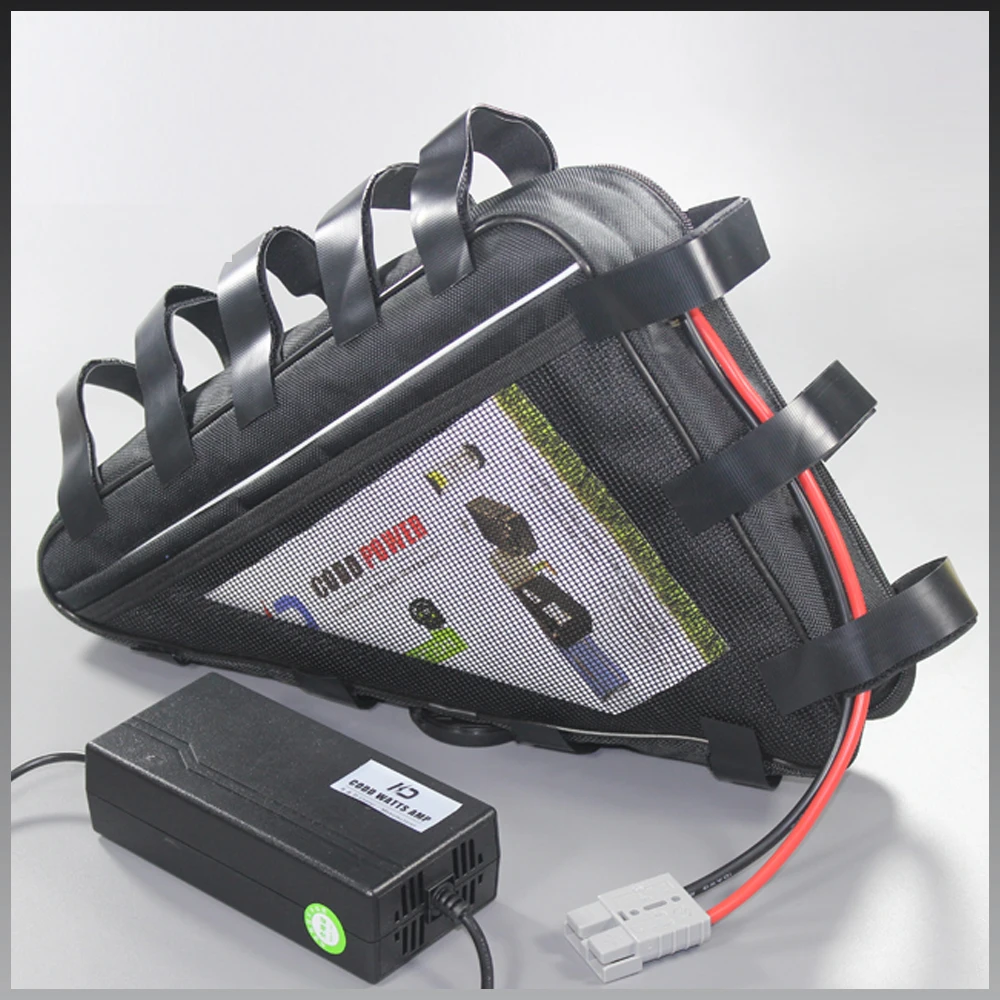 Perfect 52V 30AH Electric Bicycle lithium battery 48V E bike Battery Triangle Battery Pack Free Customs US EU RU 1