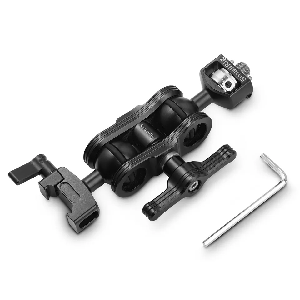  SmallRig Magic Arm With Double Ballheads ( Arri locating Pins and NATO Clamp) To Mount Camera Cage/