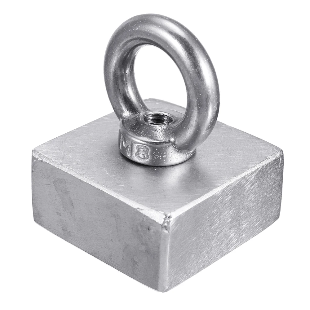 

45x45x21mm Strong Strong Salvage Neodymium Magnet Fishing Deap Sea Salvage Recovery Retrieving Treasure Hunting Magnet