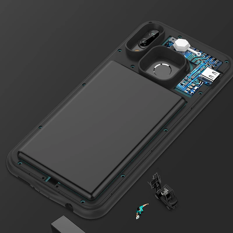 6800 мА/ч чехол для аккумулятора HUAWEI P20Lite запасная крышка Huawei Nova 3E телефона с
