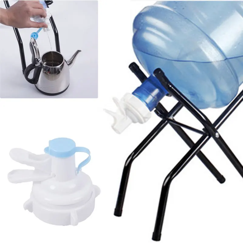 

Water Bottle Dispenser Pump With Dustproof Cap Plastic Sport Drinking Water Bottles Camping Dispensers MDJ998